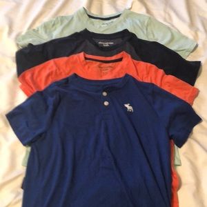 4 short sleeve youth boys Abercrombie shirts